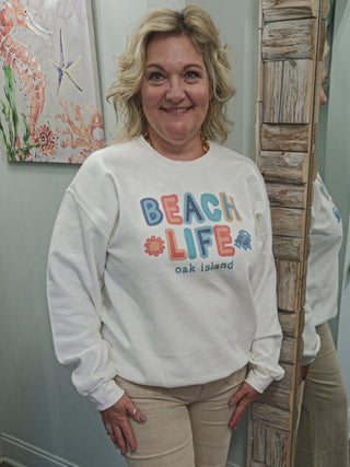Beach Life Sweatshirt - Oak Island