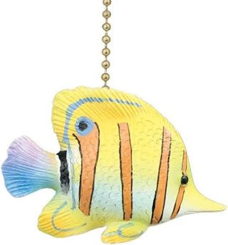 Yellow Angelfish Fan Pull