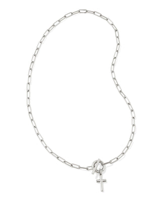 Cross Link & Chain Necklace