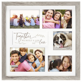 5 Picture Collage Together Love Frame