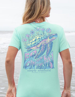 Grow With The Flow Turtle Tracker Short Sleeve T-Shirt
