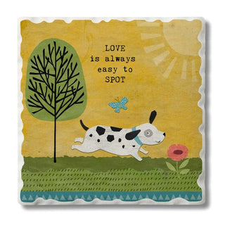 Love Is Easy To Spot – Square Single Coaster