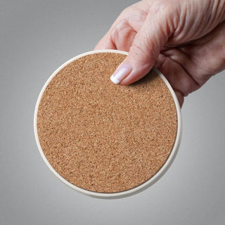Linen Shells Round 4 Pack Coaster Set