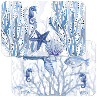 Indigo Coastal - Easycare Reversible Placemat