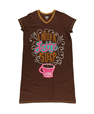Latte Sleep Women's V-neck Nightshirt