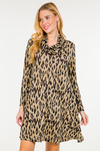 Mock Neck Tunic Dress