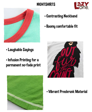 Latte Sleep Women's V-neck Nightshirt