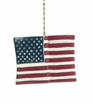 American Flag Fan Pull