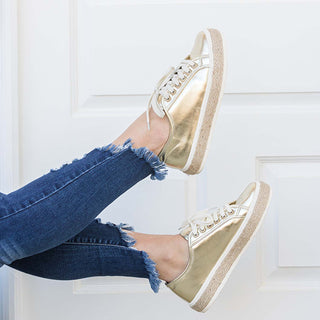 Cruz Sneakers in Gold - Last Chance