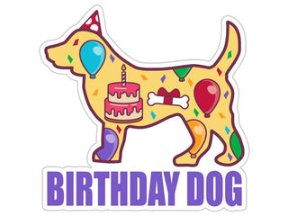 3" Sticker - Birthday Dog