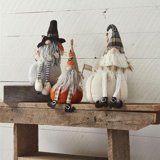 Pumpkin Dangle Leg Gnome - Available in 3 Styles
