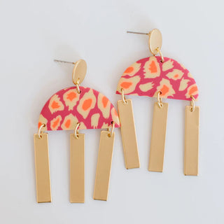 Earrings Susie Fierce and Fine Berry