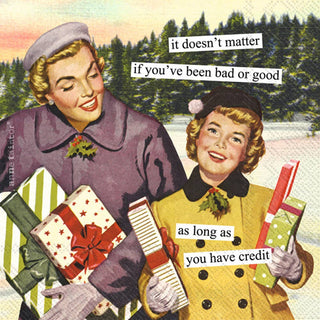 Anne Taintor Holiday Paper Cocktail Napkins Credit