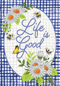 Life is Good Garden Flag