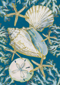 La Playa Shells Garden Flag