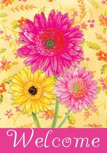 Gerberas Garden Flag