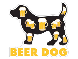 3" Sticker- Beer Dog