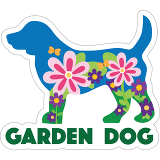 3" Sticker- Garden Dog