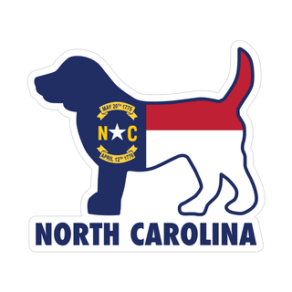 3" Sticker - North Carolina Dog