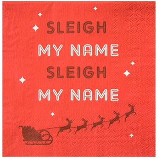 Sleigh My Name Beverage Napkin