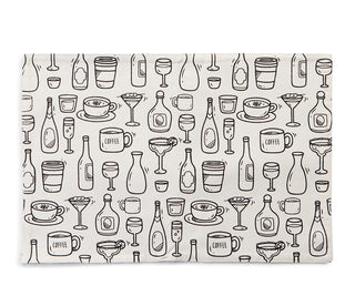 Coffee Until Cocktails Double-Sided Placemat