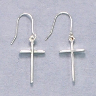 Silver Cross Earrings