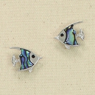 Abalone Fish Earrings