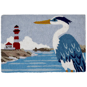 Heron and Lighthouse Rug