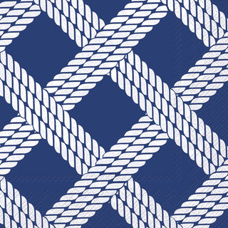 Sailor's Rope Blue Paper Cocktail Napkin
