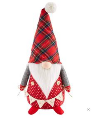 LG DOT CHRISTMAS GNOME SITTER