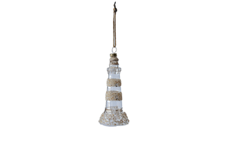 Lighthouse Glass Ornament