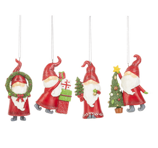 Resin Gnome Ornament - 4 Styles Available!