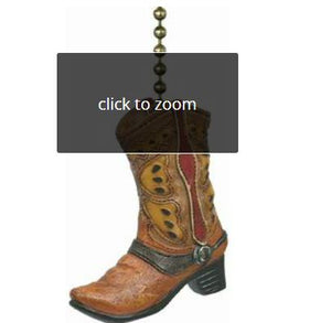 Cowboy Boot Ceiling Fan Pull