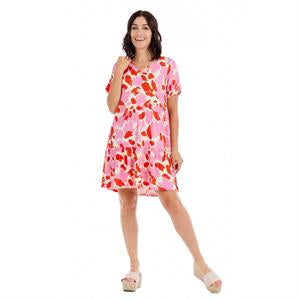 Tammy Tiered Dress - Pink - Final Sale