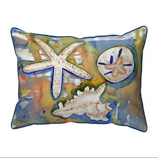 Beach Treasures Large Pillow Indoor Outdoor