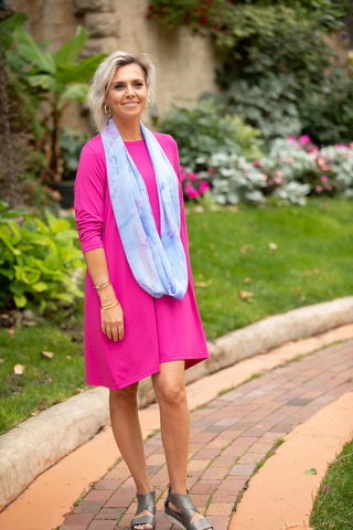 Oh So Soft Fuchsia Red Tunic Dress