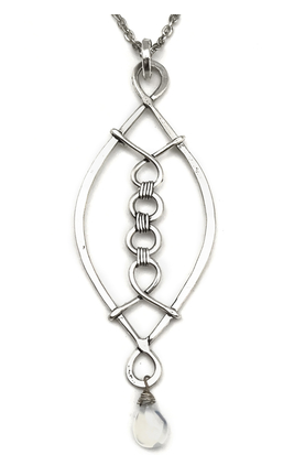 Antique Oval with Quartz Stone Necklace
