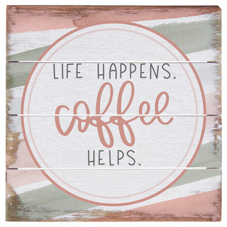 Coffee Helps Pallet Sign