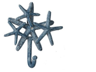 Starfish Cluster Wall Hook *Available in 3 Colors*