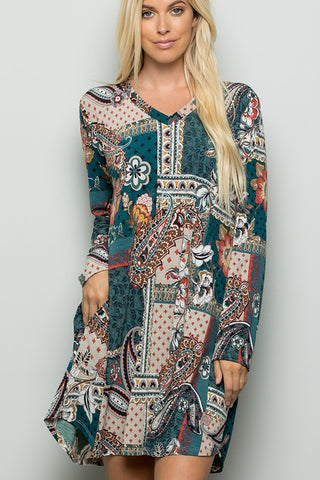 Teal Zeal Dress