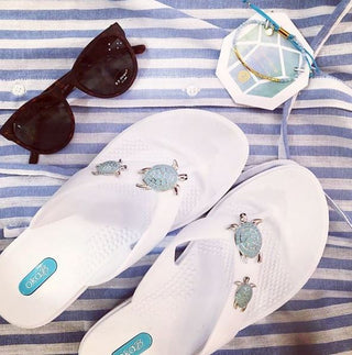 Theresa Flip Flops - Salt