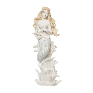 Mermaid with Starfish Figure