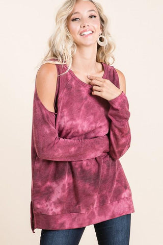 Sweetheart Cold Shoulder Top