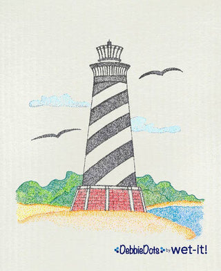 Debbie Dots Lighthouse Swedish Cloth