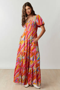 Fall Sunset Maxi Dress