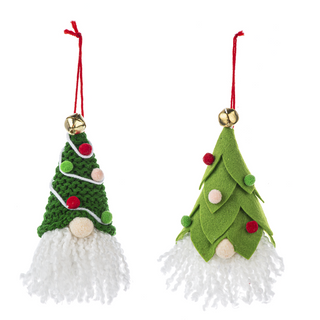 Gnome Tree Head Ornament *2 Assortments*
