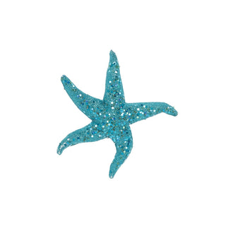 Aqua Glitter Sea Star Ornament