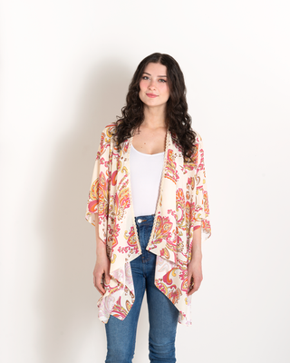 Floral Motif Wrap * 2 Assorted Colors*