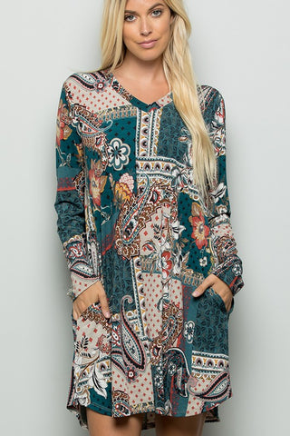 Teal Zeal Dress