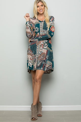 Teal Zeal Dress